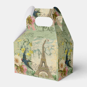 Paris France Travel Vintage Antique Art Painting Favour Box