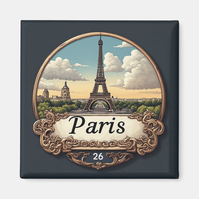 🧲 Paris France Trip Memory For Vacation Collectio Magnet (Front)