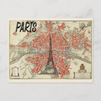 Paris France Vintage Eiffel Tower Travel