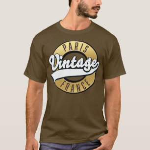 Paris France Vintage logo T-Shirt