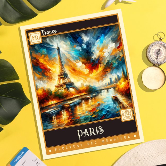 Paris, France | Vintage Painting Postcard (Creator Uploaded)