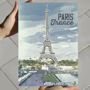 Paris, France Vintage Retro Artwork Poster