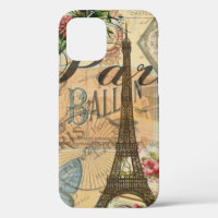 Paris France Vintage Travel Colourful Artwork
