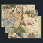 Paris France Vintage Travel Colourful Artwork Wrapping Paper Sheet<br><div class="desc">Paris France - This beautiful travel collage has everything to love in Paris. The Paris collage is the perfect gift for travelers to European destinations, and European cities like Paris, France are where people can explore iconic French things. This Paris travel collage has lots of old vintage paris lettering and...</div>