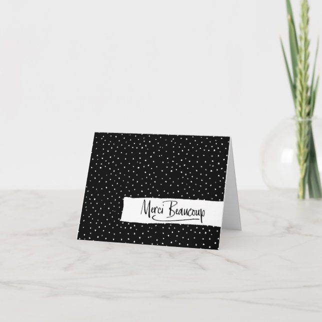 Paris French Baby Shower Thank You (Front)