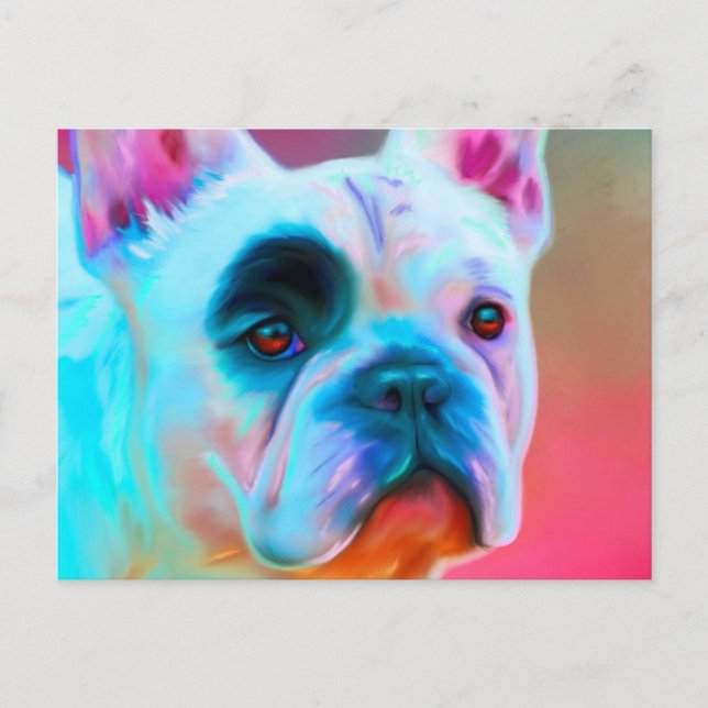 Paris French Bulldog Postcard (Front)