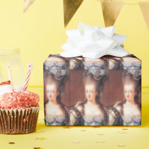 Paris French Marie Antoinette Wrapping Paper