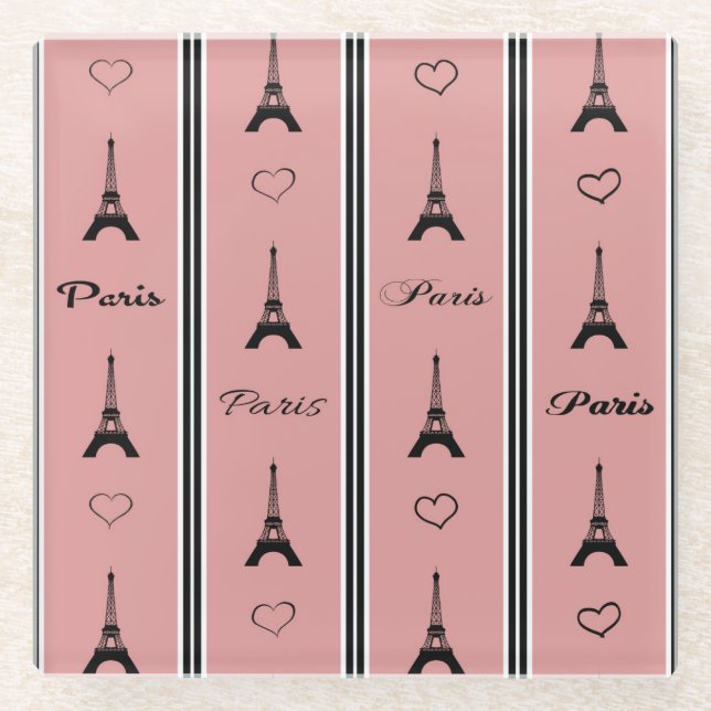 Paris Glass Coaster (Front)