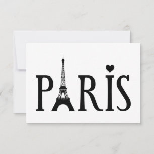 Paris Graphic Art Greeting Card