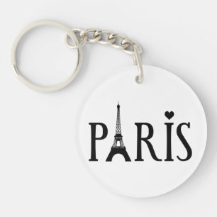 Paris - Graphic Art Key Ring
