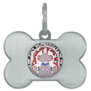 Paris Hakuna Matata Paris Blue Red White.png Pet Tag