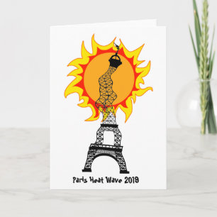 Paris Heat Wave 2019 Card