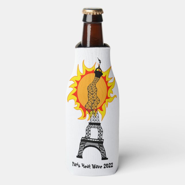 Paris Heat Wave 2022 Bottle Cooler (Bottle Front)