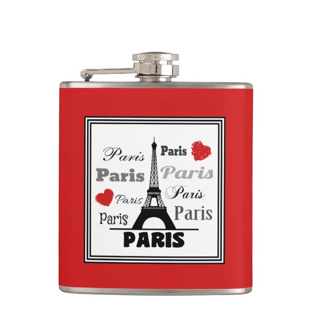 Paris Hip Flask (Front)