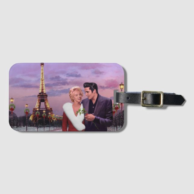 Paris Holiday Luggage Tag (Front Horizontal)