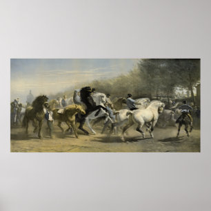 Paris Horse Market 1855 Poster