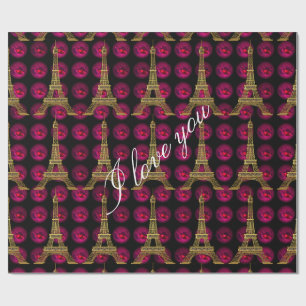 Paris Hot Villa  Elegant Customise Wrapping Paper