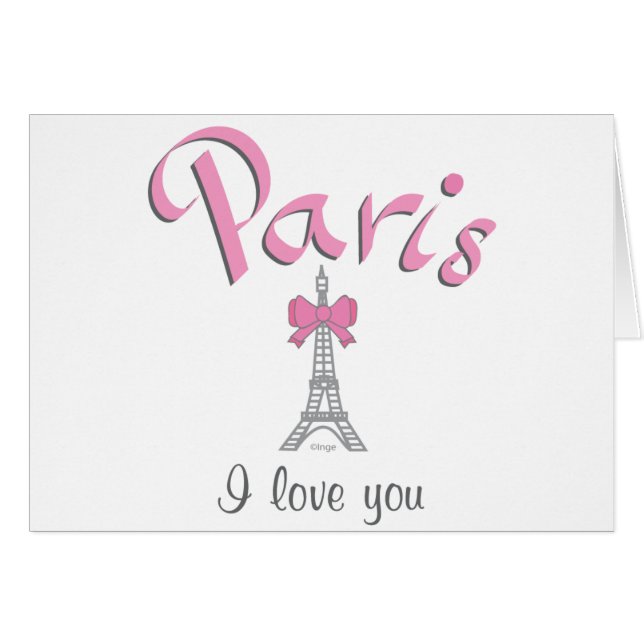 Paris I love you (Front Horizontal)