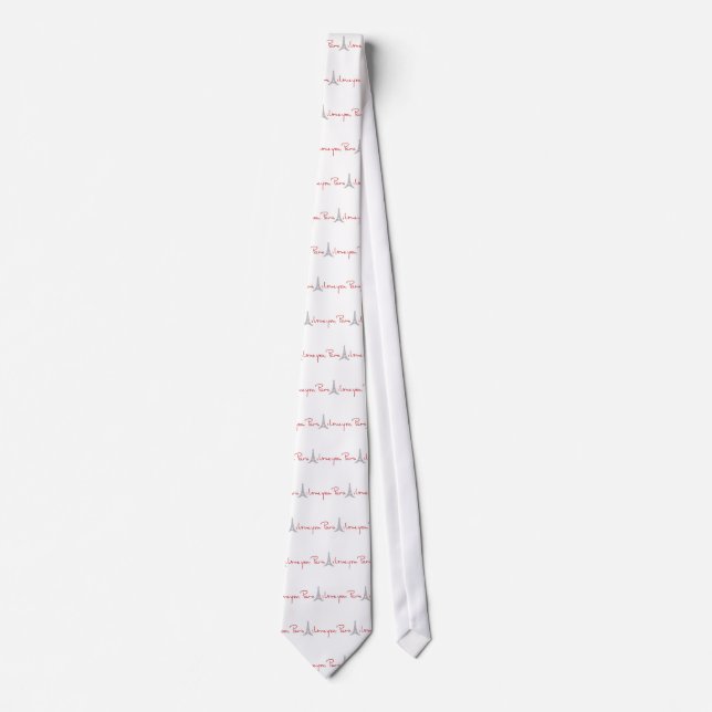 Paris I love you Tie (Front)