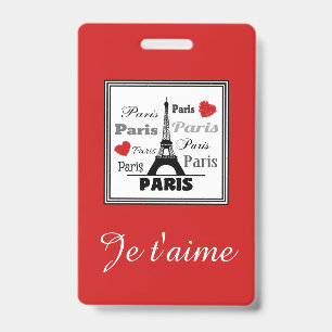 Paris ID Badge