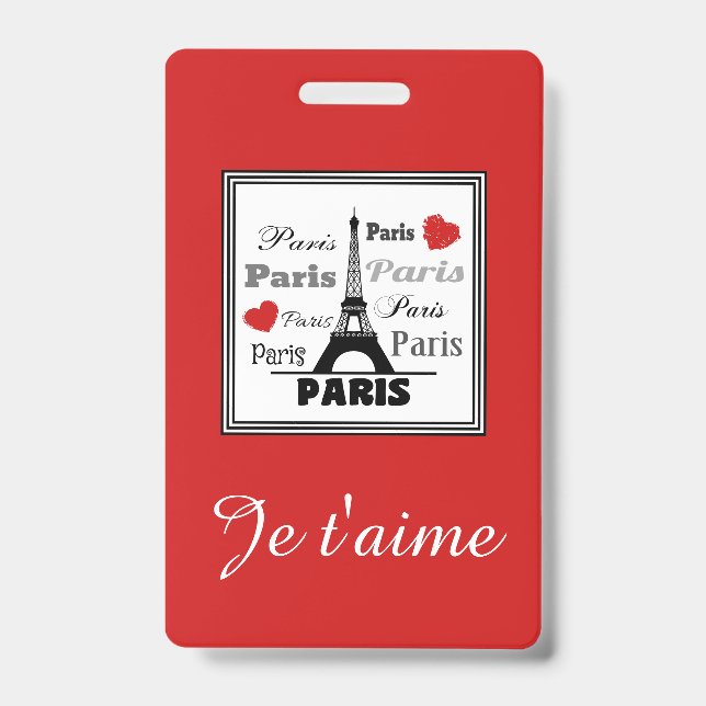 Paris ID Badge (Front)