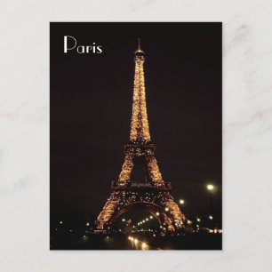 Paris Illuminations: The Eiffel Tower Postcard