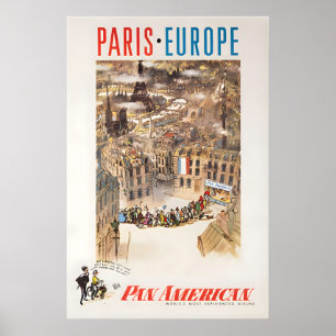 Paris Illustration Europe Art France Print Pan