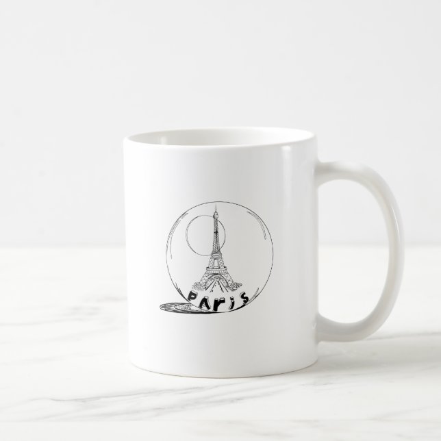 paris in a glass ball coffee mug (Right)