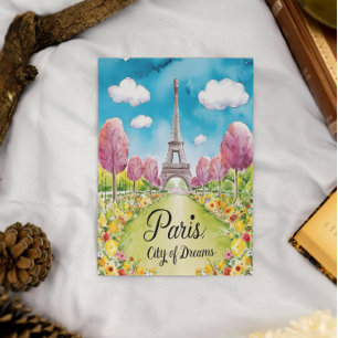 Paris In Bloom: A Dreamy Spring Day Postcard
