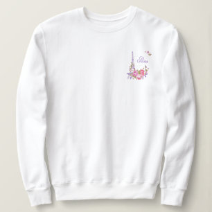 Paris in Bloom Midnight in Paris Floral Paris Roma Sweatshirt