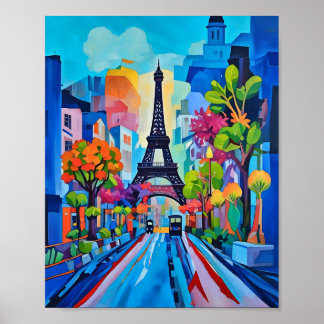 Paris in Colour Print, Value Poster Paper (Matte)