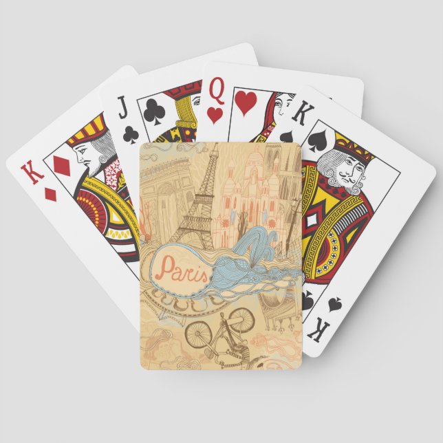 Paris in France Playing Cards (Back)