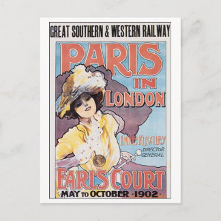 Paris in London Earls Court Postcard