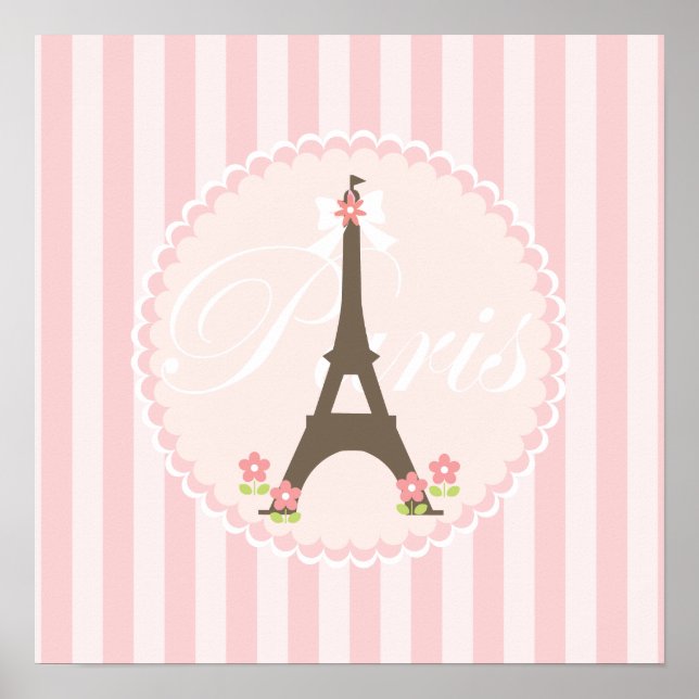 Paris in Spring Girly Poster (Front)
