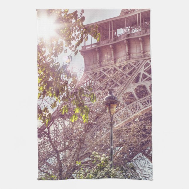 Paris in Springtime Tea Towel (Vertical)