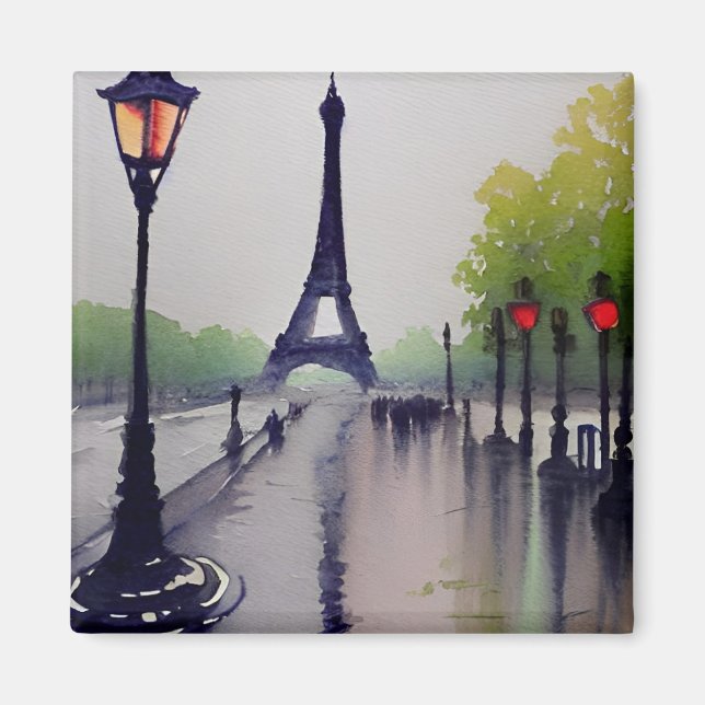 Paris in the rain magnet (Front)