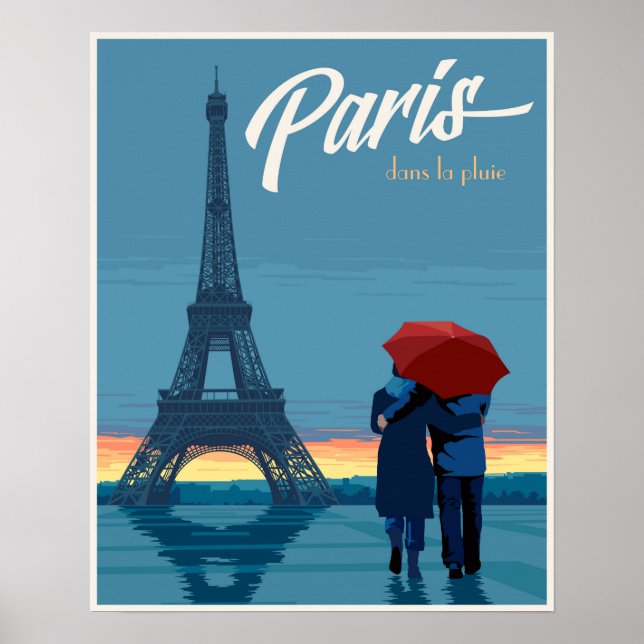 Paris in the rain poster (Front)
