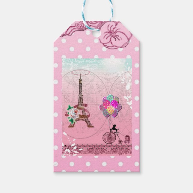 Paris inspired Gift Tag (Front)