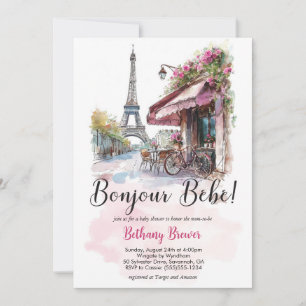 Paris Invitation for Parisian Baby Shower