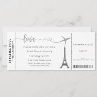 Paris Invitation, Paris Bridal Shower Invitation
