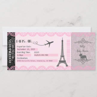Paris Invitation, Paris Party Invitation, Birthday Invitation