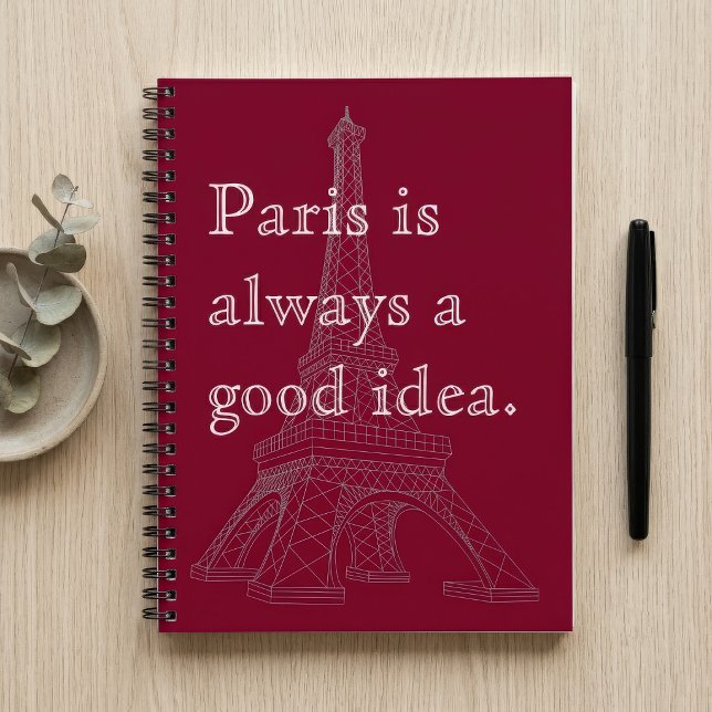 Paris is always a good idea notebook (Creator Uploaded)