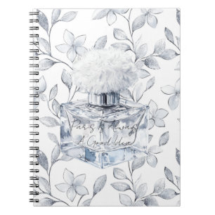 Paris is always a good idea perfume leaves notebook