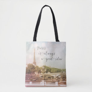 Paris Is Always A Good Idea Personalised Tote Bag