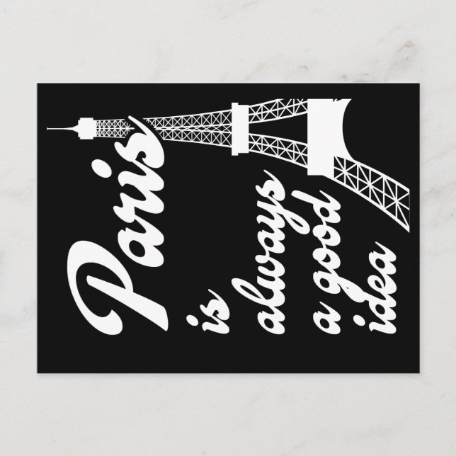 Paris is always a good idea postcard (Front)