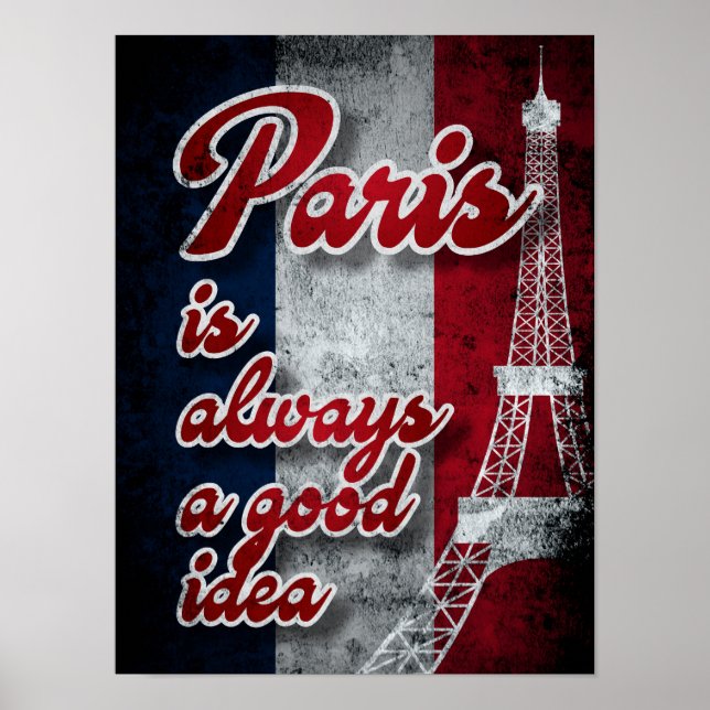 Paris Is Always A Good Idea Poster (Front)