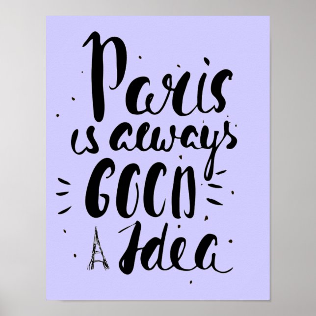 Paris Is Always A Good Idea Poster (Front)