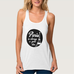 Paris is always a good idea singlet