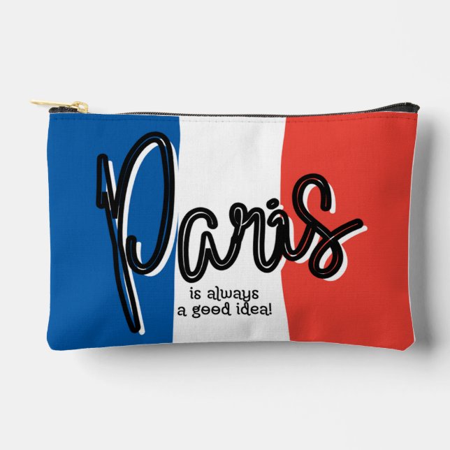 Paris is always a good idea Small Accessory Pouch (Front)