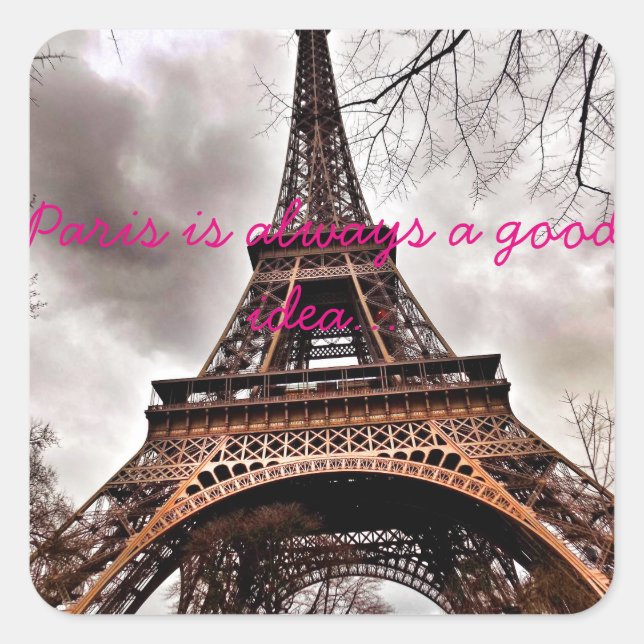 "Paris is always a good idea" sticker sheet (Front)